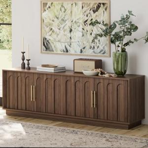 FORTUNETEC 75 Inch Mid Century Modern TV Stand