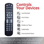 Backlit Universal Remote for Smart TVs and Devices