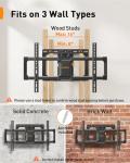 Full Motion TV Wall Mount for 42-90 inch TVs