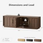 FORTUNETEC 75 Inch Mid Century Modern TV Stand