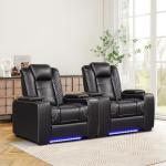 Electric Recliner Chairs with LED Lights and USB