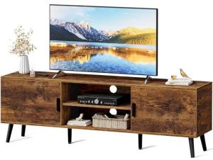 TV Stand for 55 Inch TV with Adjustable Shelf
