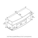 Furinno Jaya 55-Inch Blackwood Entertainment Center