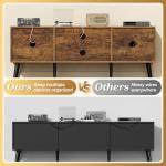 TV Stand for 55 Inch TV with Adjustable Shelf