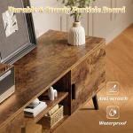 TV Stand for 55 Inch TV with Adjustable Shelf