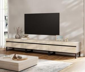 WAMPAT 3-in-1 Modern TV Stand for 110 Inch TVs