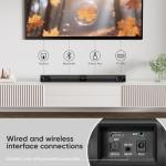 WebsLand 80W Sound Bar with Surround Sound