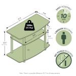 Furinno No Tools 3-Tier TV Stand for 32 Inch