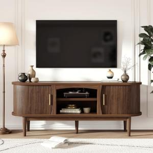 Decofy Mid Century TV Stand for 65-Inch TVs