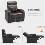 MCombo Leather Power Recliner with USB Ports
