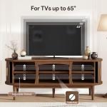 Decofy Mid Century TV Stand for 65-Inch TVs