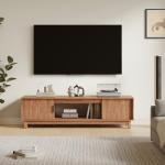 DUMOS 58" Mid Century Modern TV Stand in Mocha