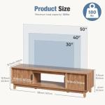 DUMOS 58" Mid Century Modern TV Stand in Mocha