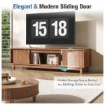 DUMOS 58" Mid Century Modern TV Stand in Mocha