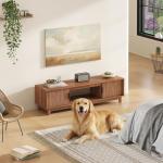 DUMOS 58" Mid Century Modern TV Stand in Mocha