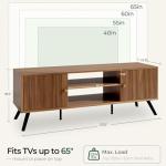 Mid Century Modern TV Stand for 55-65 Inch TVs