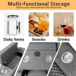 Jocisland Recliner Loveseat with USB Charging and LED