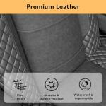 Jocisland Recliner Loveseat with USB Charging and LED