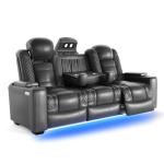Jocisland Recliner Loveseat with USB Charging and LED