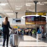 Adjustable Ceiling TV Mount for 26-65 Inch TVs