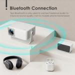 AKIYO Mini WiFi Projector 1080P for Home Theater