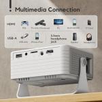 AKIYO Mini WiFi Projector 1080P for Home Theater