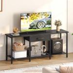 HOOBRO TV Stand for 55-Inch TVs with Shelves