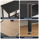 HOOBRO TV Stand for 55-Inch TVs with Shelves