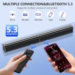 80W Bluetooth 5.3 Sound Bar for Smart TV