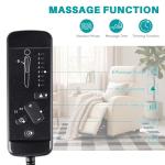 Sweetcrispy Brown PU Leather Recliner Chair