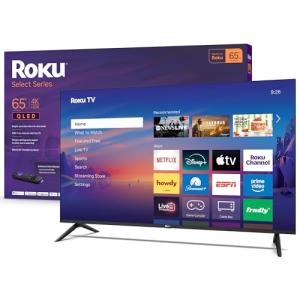 65-Inch Roku Smart 4K QLED TV with Voice Remote