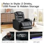 ANJ Electric Recliner Chair Set for Home Theater