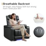 ANJ Electric Recliner Chair Set for Home Theater