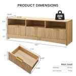 Amada 59" Mid-Century TV Stand with Storage