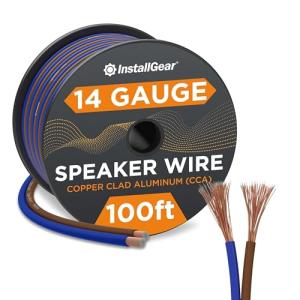 InstallGear 14 Gauge Speaker Wire 100 ft Cable