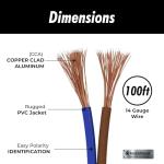 InstallGear 14 Gauge Speaker Wire 100 ft Cable