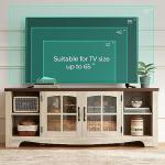 LINSY HOME Farmhouse TV Stand for 65 Inch TVs