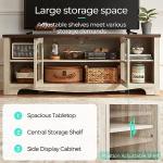 LINSY HOME Farmhouse TV Stand for 65 Inch TVs