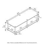 Furinno 2-Tier TV Stand for 46-Inch TVs