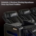Power Reclining Sofa with LED & USB Charging
