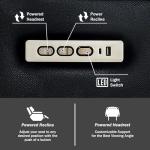 Power Reclining Sofa with LED & USB Charging