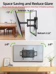 Full Motion TV Wall Mount for 42-86 Inch TVs