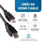 OREI 6ft Ultra High-Speed 4K HDMI Cable