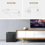 WMQ 10" 300W Powered Home Subwoofer with Bass