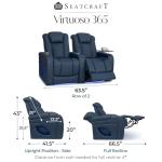 Seatcraft Virtuoso 365 Zero-Gravity Leather Recliner