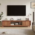 DUMOS 70" Modern TV Stand with Storage Cabinets
