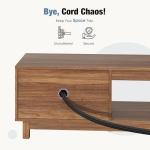 DUMOS 70" Modern TV Stand with Storage Cabinets