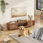 DUMOS 70" Modern TV Stand with Storage Cabinets