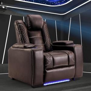 Electric Recliner Chairs with Cup Holders and LED Lights