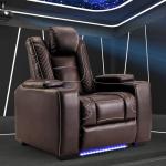 Electric Recliner Chairs with Cup Holders and LED Lights